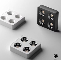 Lampu Sorot LED Aluminium Ultra Tipis Modern Anti Silau Terpasang di Permukaan Plafon CRI Tinggi 98 Dapat Diredupkan Ramah Lingkungan Rumah Tangga 48W