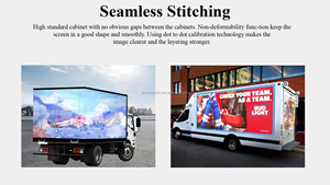 Xe tải quảng cáo di động ngoài trời với màn hình LED full màu P3.84 P4.8 dành cho quảng cáo trên phương tiện truyền thông & xe tải - Product Image 2