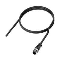 Câble Ethernet d'alimentation et de données Alvin's Cables M12 A-Code 17 broches mâle à extrémité ouverte, indice de protection IP67, 5 m, pour servomoteur industriel à application mobile
