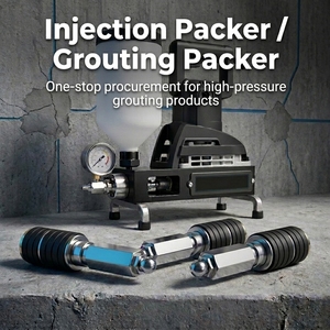 Packer d'injection haute pression en aluminium de type A, 13 mm x 100 mm, pour la <span class=keywords><strong>réparation</strong></span> des fissures et fuites de sous-sols en béton - Product Image 1