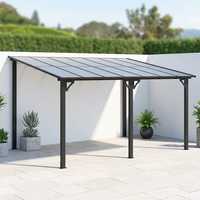 Pergola en métal d'extérieur, gazebo en aluminium, structure d'ombrage pour patio, jardin, cour