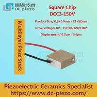 Chips Cerámicos Piezoeléctricos PZT de 150V para Posicionamiento Nanométrico, Plataforma de Posicionamiento Óptico con Desplazamiento a Escala Nanométrica