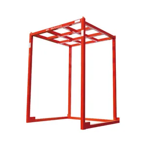 Heavy duty powder coating detachable quakeproof industrial cargo storage nestainer pallet for sale