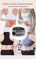 Ceinture de physiothérapie sans fil pour la maison avec massage par vibration chauffant, masseur portable pour le bas du dos, soulagement de la douleur au dos et à la taille