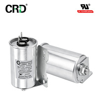 Condensateur de démarrage CRD certifié 8uF 450VAC CBB65 avec support de montage pour moteur de ventilateur de climatiseur auto-réparateur