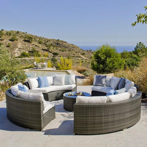 Meubles d'extérieur modernes, ensemble de canapés incurvés pour l'extérieur, meubles de <span class=keywords><strong>patio</strong></span>, salon de jardin, piscine, imperméable, luxe, rotin, canapés de jardin - Product Image 2