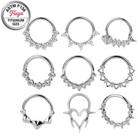Bijoux de piercing Freya : Anneaux de nez segmentés, boucles d'oreilles ouvertes sans soudure, bijoux de piercing articulés pour hélix, cartilage, conque, lobe, daith