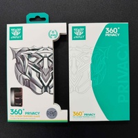 Protection d'écran en verre trempé à 360 degrés avec boîte cadeau pour iPhone 17 Pro Max et iPhone 18