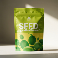 Sachets en plastique imprimés laminés en feuille pour graines de tournesol et de légumes, 50g, 100g, 250g, 500g