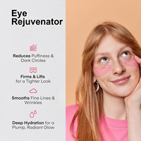 Masques rafraîchissants pour les yeux à la caféine, aux peptides, au collagène et à l'ADN de saumon, patchs hydrogel PDRN pour les yeux gonflés et les cernes