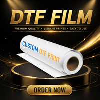 Imprimante numérique pour t-shirts KINSEDO DTF, film PET pour transfert thermique en rouleau de 60 cm, taux de transfert de 99 %, température de 130-160 °C pour les vêtements