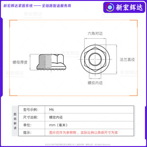 Tuercas hexagonales con brida Xin Honghuida M6 M10 M12 M14 M16 M20 de acero al carbono grado 10.9, negras, dentadas, para la industria de la construcción - Product Image 3