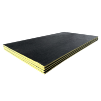 CODEMARK 32kg 48kg Panneau perforé en laine de verre jaune 25mm 50mm UET Échantillon gratuit pour climatiseur et CVC