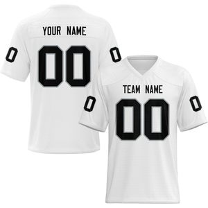 Maillot de football réplique personnalisé avec nom et numéro, col en V, anti-humidité, uniforme de sport unisexe pour adulte - Product Image 3