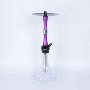 Cachimba de aluminio y vidrio de lujo al estilo ruso de 56 cm, al por mayor - Product Image 2