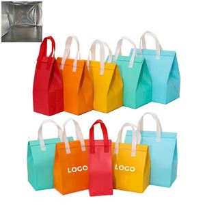 Custom 20L Non-Woven Insulation Picnic Cooler <b>Bag</b> Portable Thickened Takeaway <b>Packing</b> for Catering Commercial Milk Tea <b>Iced</b> - Product Image 1