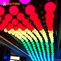 Кинетический светодиодный шар DMX512 с лебедкой, RGBW, подвесное художественное освещение, кинетические LED-светильники