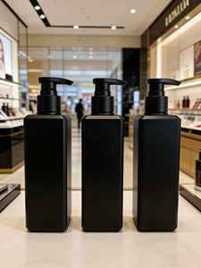 Bouteille carrée en plastique de 500 ml, noire, avec pompe à lotion, rechargeable, pour huile essentielle, shampoing, après-shampoing et <span class=keywords><strong>gel</strong></span> <span class=keywords><strong>douche</strong></span> - Product Image 2