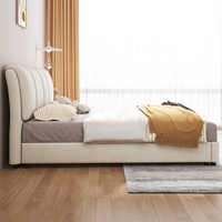Cadre de Lit Moderne Capitonnée avec Rangement, Luxe Designer, Dimensions 180x200, Réglable, Mobilier de Chambre