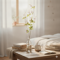 Tige de fleur artificielle de Duranta Erecta violette, fausse brume dorée avec feuilles vertes pour la décoration intérieure