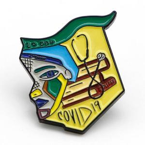 Factory-Customized Metal Badge with Gold-Plated Finish and Bright Colors