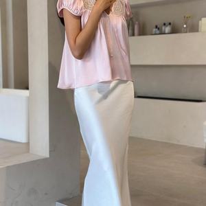 Blusas y Tops Franceses Nuevos al por Mayor para Mujer, con Mangas Cortas, Estilo Moderno, Tops de Verano para Mujer - Product Image 3