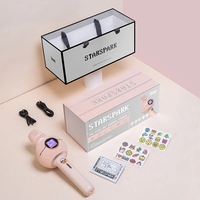 DIVOOM Dot K Gobo Bluetooth Microphone Audio Intégré Sans Fil Microphone Chant Artefact Changeur de Voix Haut-Parleur KTV