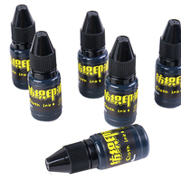 10ml Tissu Tissus Timbre Encre Photosensible Timbre Auto-encreur Flash Encre Noir