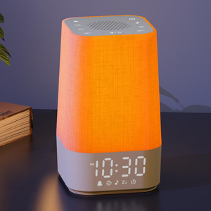 Machine à bruit blanc électronique portable <span class=keywords><strong>en</strong></span> ABS avec <span class=keywords><strong>radio</strong></span>, veilleuse et <span class=keywords><strong>réveil</strong></span> avec simulation de lever de soleil pour bébé/enfant - Alimenté par USB - Product Image 1