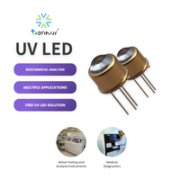Diodes LED UV 340 365 395 405nm UVA LED TO39 46 18 DIP à montage traversant pour analyse sanguine et photothérapie