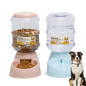 Atacado Novo Design Popular Plástico Automático <span class=keywords><strong>Pet</strong></span> Drinking <span class=keywords><strong>Bowl</strong></span> <span class=keywords><strong>Dog</strong></span> Cat Food Feeder <span class=keywords><strong>Pet</strong></span> Water Dispenser - Product Image 1
