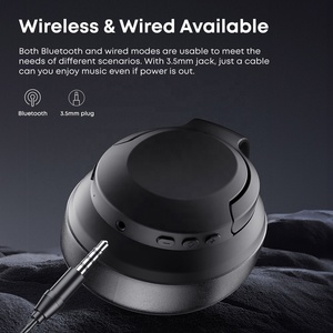 New Tùy Chỉnh Tiếng Ồn Hủy Bỏ Tai Nghe Không Dây Stereo Có Thể Gập Lại Tai Nghe Tai Nghe Hơn Đầu Tai Nghe Không Dây Cho Trong Nhà Ngoài Trời - Product Image 3