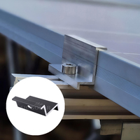 Collier de fixation d'extrémité pour panneau solaire, système de montage solaire, support de fixation solaire