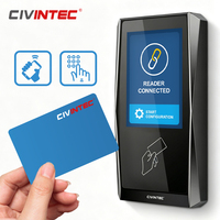 Lector de Control de Acceso RFID Inteligente CT5 OSDP Wiegand con Pantalla Táctil, Código PIN, NFC, BLE y Aplicación Móvil para Gestión de Acceso a Puertas