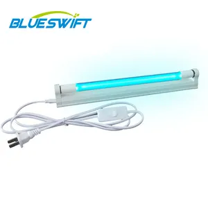 BLUESWIFT حار بيع الكوارتز UVC T6 أنبوب مبيد للجراثيم التطهير 20 واط 30 واط 40 واط مصباح الأشعة فوق البنفسجية مع الأوزون