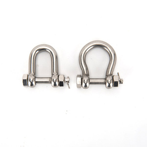 ตัวล็อคแบบ D สแตนเลส 304 ขนาด M4 พร้อมสกรูและหมุดล็อคสำหรับยกของ - Product Image 1