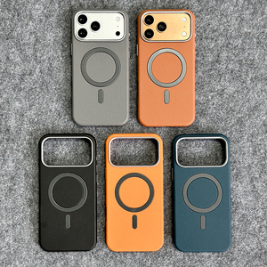 เคสโทรศัพท์แฟชั่น L105 หนังเรียบ วงแหวนเหล็ก เคสแม่เหล็ก ขายส่ง สำหรับ iPhone 12 13 14 15 16 17 Pro Max - Product Image 2