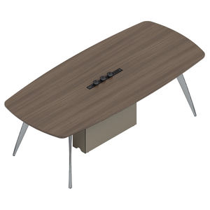 โต๊ะประชุมสำนักงานหรูหราทันสมัย ขาไม้เนื้อแข็ง เป็นมิตรกับสิ่งแวดล้อม ทนทาน ผลิตจาก MFC เหมาะสำหรับใช้ในสำนักงานและบ้าน ปรับแต่งได้ - Product Image 3