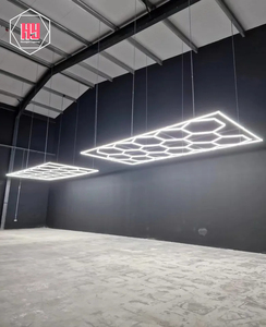 Honeycomb Auto Detail ing Produkte Licht leiste Sechseck beleuchtung für Auto wasch station Garage Decke Design sechseckige LED-Leuchten - Product Image 6