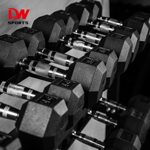 DW Quả Tạ Lục Giác Tập Thể Dục Thể Thao Bộ Tạ Đặc Bọc Cao Su Quả Tạ Lục Giác Hình Lục Giác - Product Image 5