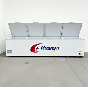 Refrigerador de Supermercado de Cuatro Puertas de 2200L, 220V, Congeladores Profundos, Refrigeradores para Exhibición de Mariscos y Helados con Compresor de Refrigeración - Product Image 6