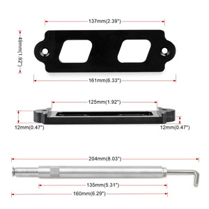 Aluminum Alloy Battery Clamp <b>Bracket</b> 137mm x 49mm x 12mm For Honda Civic 88-00 - Product Image 1