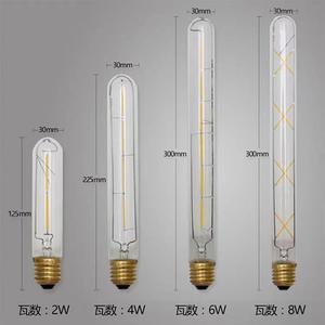 หลอดไฟเอดิสัน T30 T45 ขั้ว E27 220V หลอดไฟ LED ฟิลาเมนต์ แก้ว แสงวินเทจ สำหรับตกแต่งบ้าน - Product Image 5