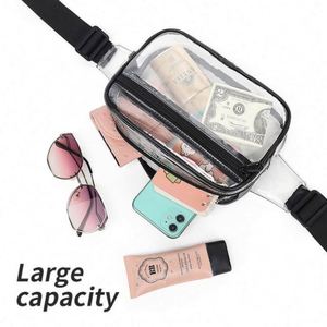 Sac banane transparent étanche en PVC, mignon, personnalisable avec logo, pour voyage décontracté et fitness, vente en gros - Product Image 5