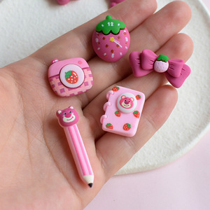 Mini abalorios de resina con reverso plano cabujón de dibujos animados adornos artesanales crema pegamento decoraciones DIY accesorios para fundas telefónicas - Product Image 3