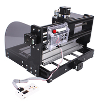 Control GRBL 2 en 1, Mini Router CNC 3018 Pro Max de 3 Ejes, Motor de Husillo 775 (12-36V) para Tallado y Grabado en Madera/Aluminio/Plástico