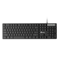 Nuevo Teclado de Computadora con Cable, Conexión USB, Teclas de Perfil Bajo, Resistente al Agua y a Derrames, para PC, Laptop y Oficina
