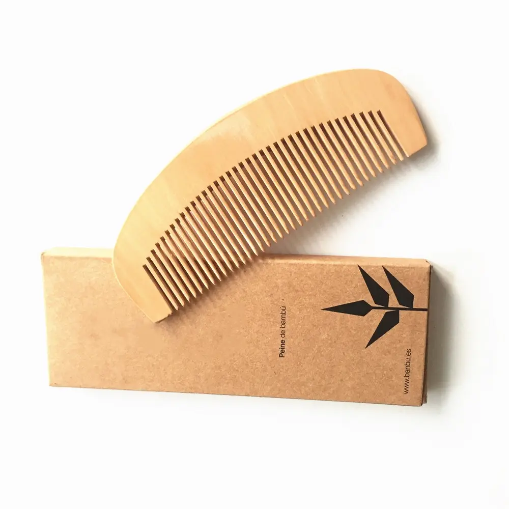 Classic Wooden Beard Comb, Handmade Private Label, Custom
