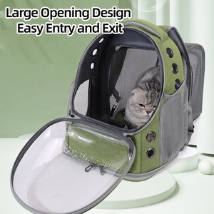 Zaino portabagagli piccoli medi per il <span class=keywords><strong>trasporto</strong></span> di cani borse da passeggio, espandibili, scalabili, pieghevoli, traspiranti, di grande capacità per animali domestici - Product Image 4