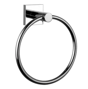 Chromed Stainless Steel Wall-Mounted Bathroom Accessories Set Includes Towel Ring and Holder